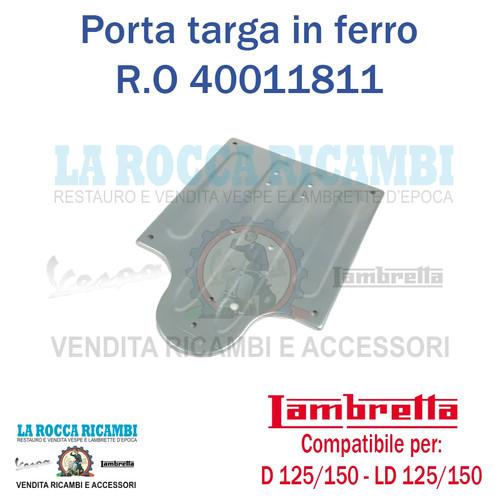Portatarga lambretta 125 150 - d, 125/150