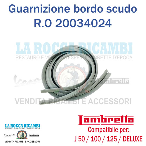 Guarnizione bordo scudo - bordo,